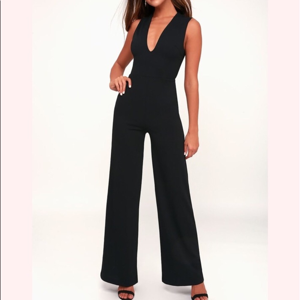 Lulu’s Thinking Out Loud Backless Jumpsuit